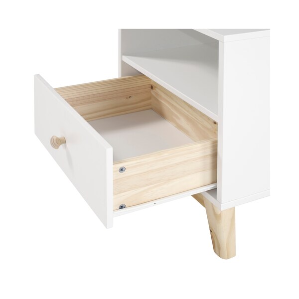 Alaterre Furniture MOD 19 1/2"W One Drawer Nightstand - AJMD0120WH