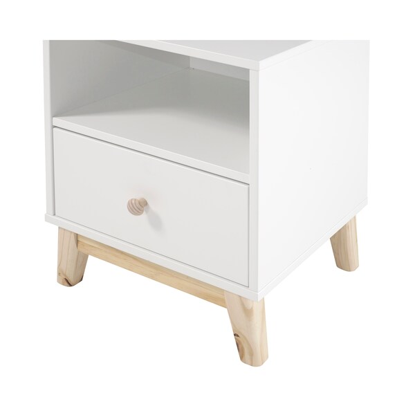 Alaterre Furniture MOD 19 1/2"W One Drawer Nightstand - AJMD0120WH