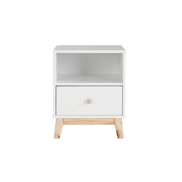 Alaterre Furniture MOD 19 1/2"W One Drawer Nightstand - AJMD0120WH
