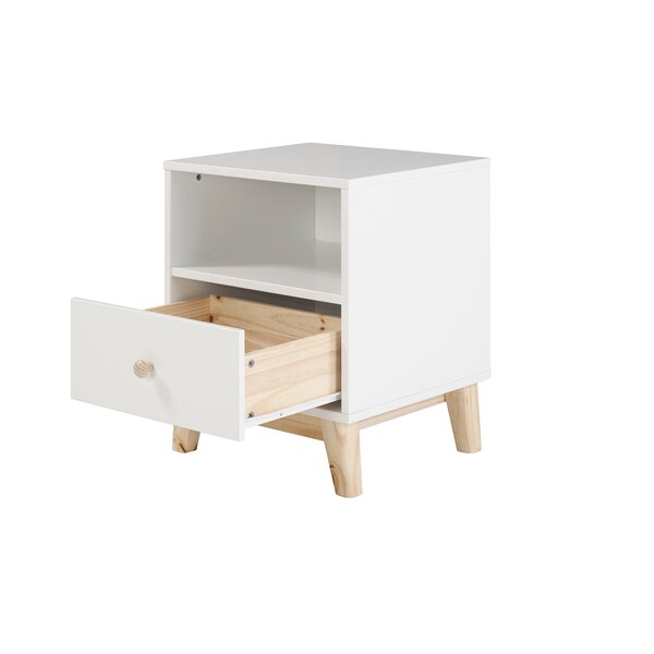 Alaterre Furniture MOD 19 1/2"W One Drawer Nightstand - AJMD0120WH