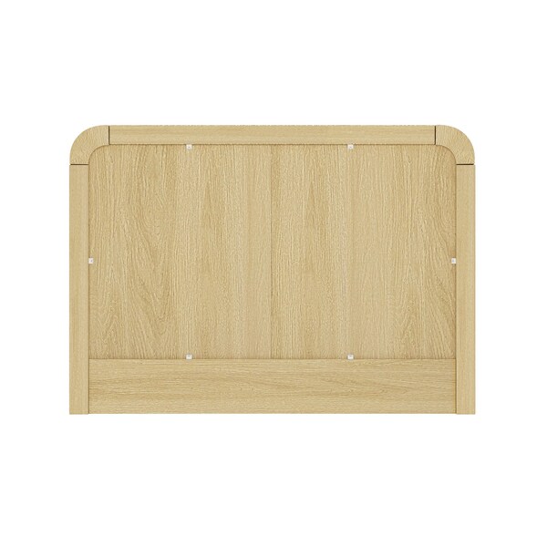 Manhattan Comfort Grace Nightstand in Natural Oak and Gold - NS007-GNO