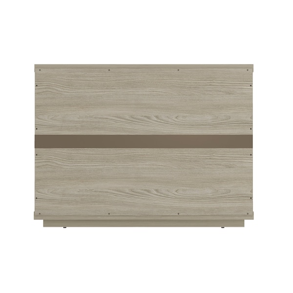 Manhattan Comfort Evelyn 32in Nightstand 2.0 in Natural - NS012-NA
