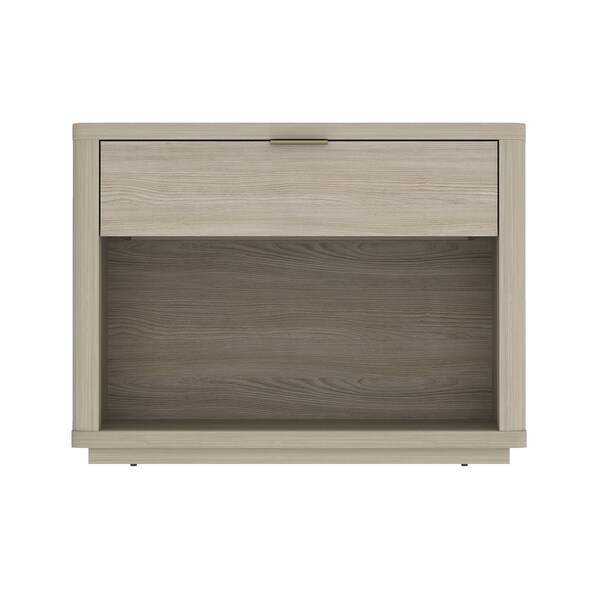 Manhattan Comfort Evelyn 32in Nightstand 2.0 in Natural - NS012-NA