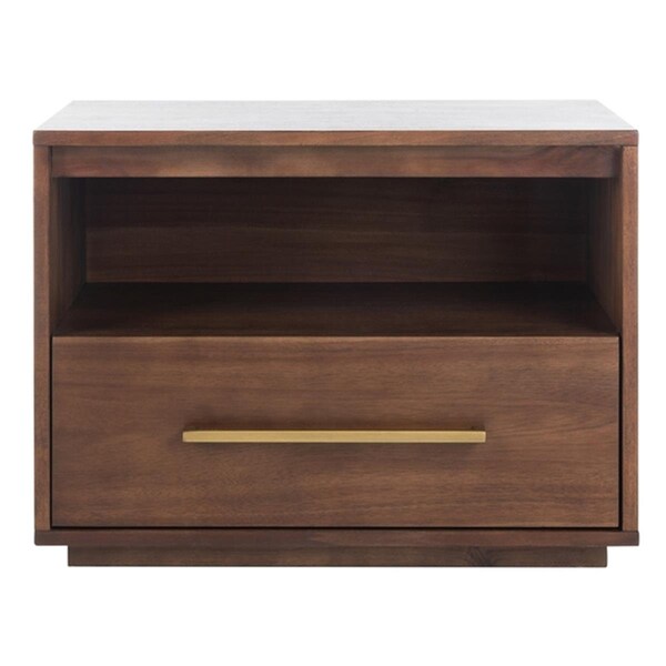 Safavieh Mallory 1 Drawer Nightstand, Brown - SFV7200B