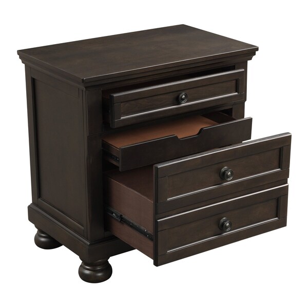 Homelegance Begonia Night Stand, Grey - 1718GY-4