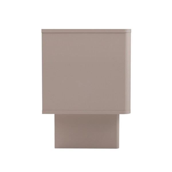 Manhattan Comfort Ella Nightstand in Mocha- Set of 2 - 2-NS005-MO