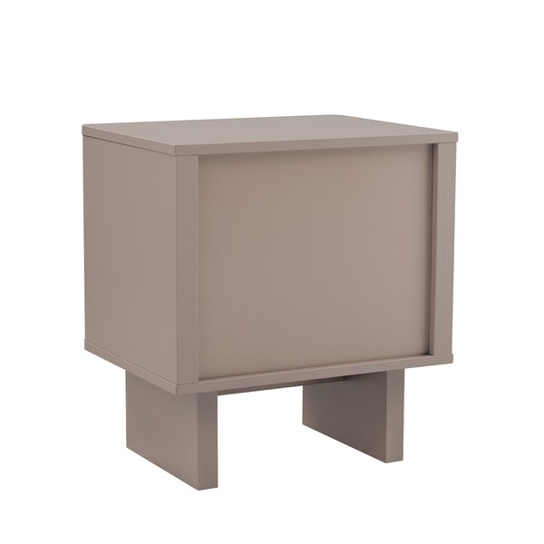 Manhattan Comfort Ella Nightstand in Mocha- Set of 2 - 2-NS005-MO