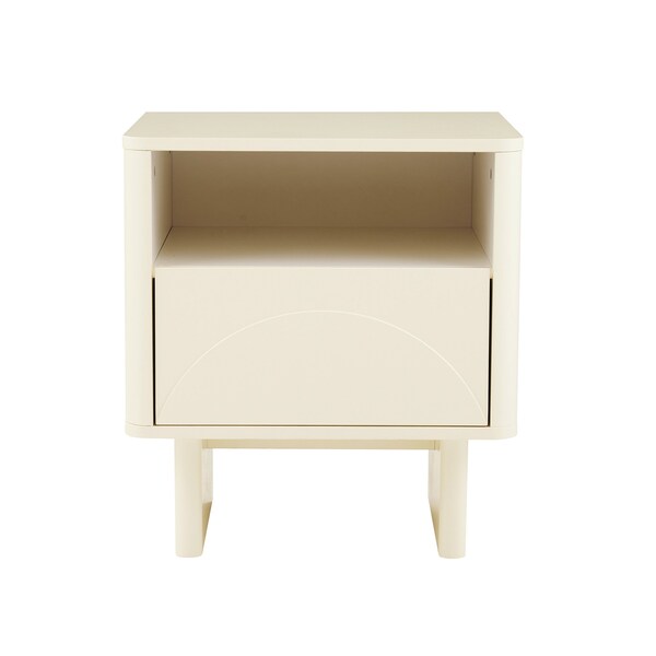 Manhattan Comfort Ella Nightstand in Cream - NS005-CR