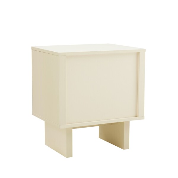 Manhattan Comfort Ella Nightstand in Cream - NS005-CR