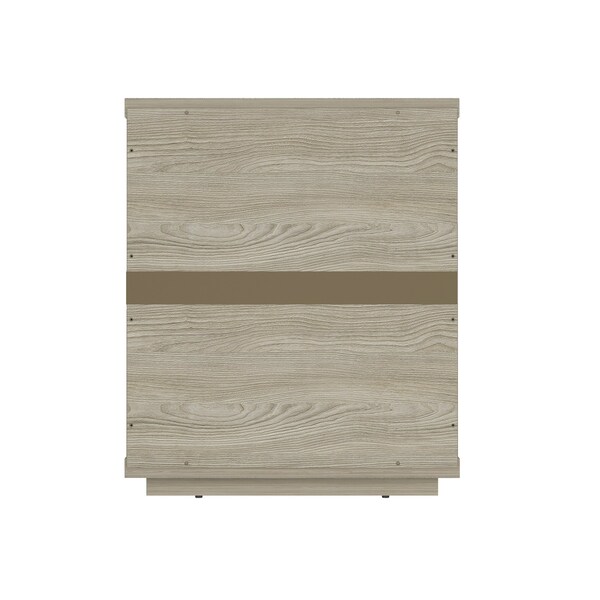 Manhattan Comfort Evelyn Nightstand in Natural - NS013-NA