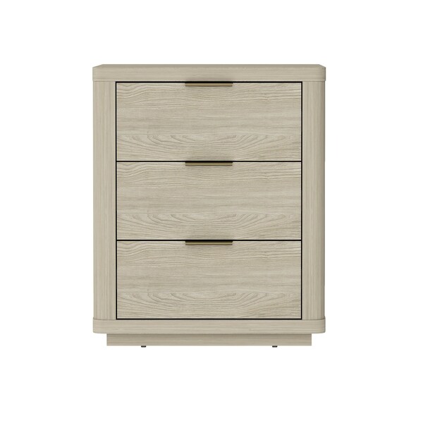 Manhattan Comfort Evelyn Nightstand in Natural - NS013-NA