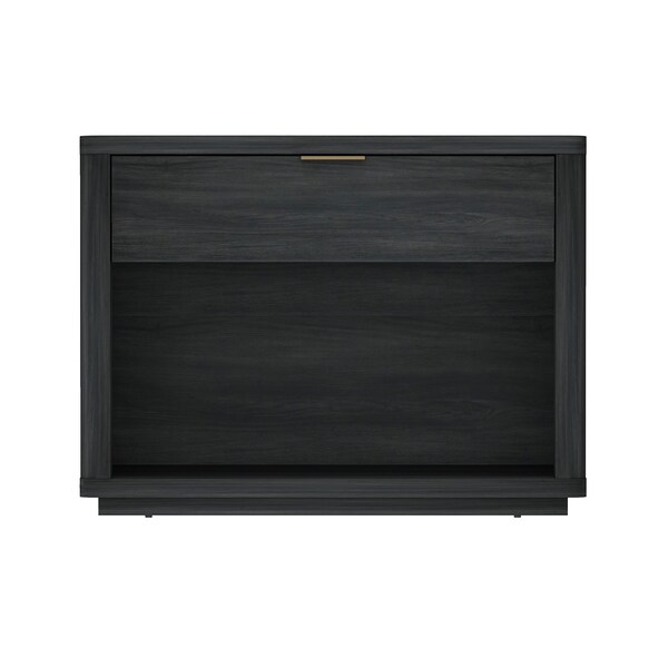 Manhattan Comfort Evelyn 32in Nightstand 2.0 in Charcoal Grey - NS012-CH