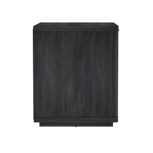 Manhattan Comfort Evelyn 32in Nightstand 2.0 in Charcoal Grey - NS012-CH
