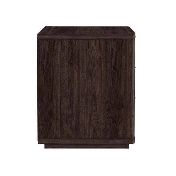 Manhattan Comfort Evelyn 32in Nightstand 4.0 in Brown - NS014-BR