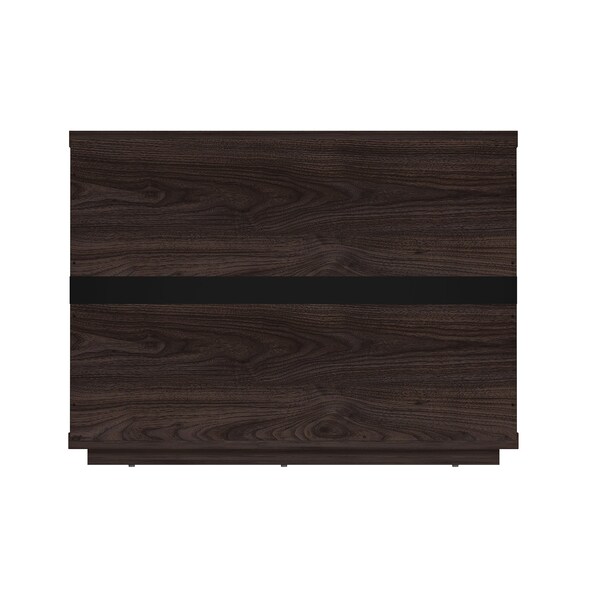 Manhattan Comfort Evelyn 32in Nightstand 4.0 in Brown - NS014-BR