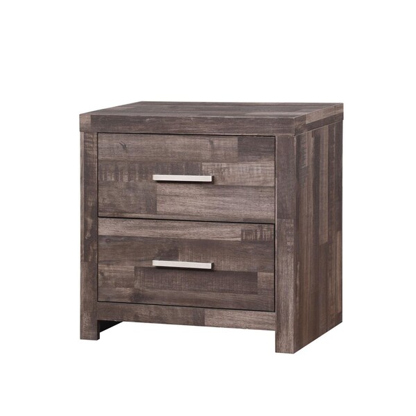 Acme Modern Composite Wood 2-Drawer Bedroom Nightstand - ER-014CY