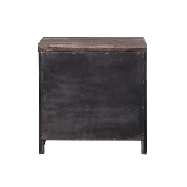 Acme Modern Composite Wood 2-Drawer Bedroom Nightstand - ER-014CY