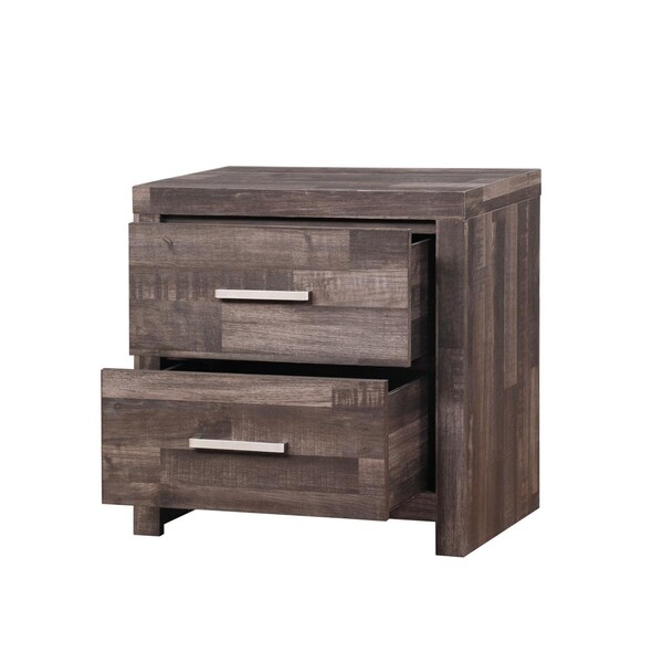 Acme Modern Composite Wood 2-Drawer Bedroom Nightstand - ER-014CY