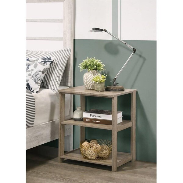 Procomfort 24 x 20 x 16 in. 3- Tier Nightstand - Neutral Taupe - PR3698284