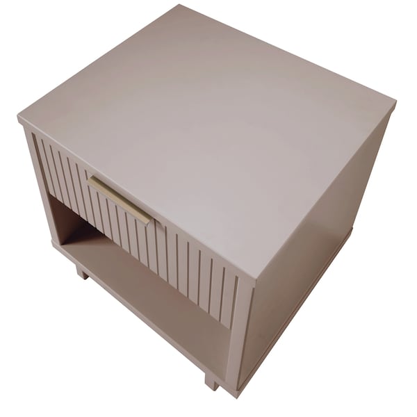 Manhattan Comfort Granville Nightstand 1.0 in Light Grey - NS-5006