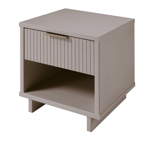 Manhattan Comfort Granville Nightstand 1.0 in Light Grey - NS-5006