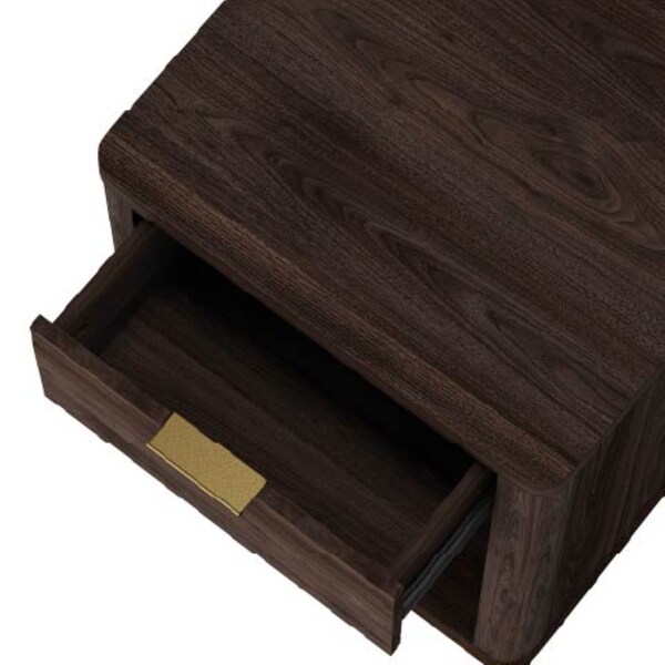 Manhattan Comfort Evelyn Nightstand in Brown - NS011-BR