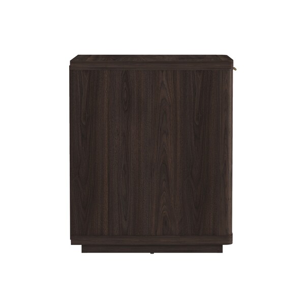 Manhattan Comfort Evelyn Nightstand in Brown - NS011-BR