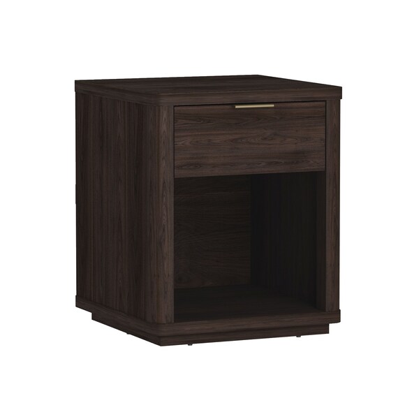 Manhattan Comfort Evelyn Nightstand in Brown - NS011-BR