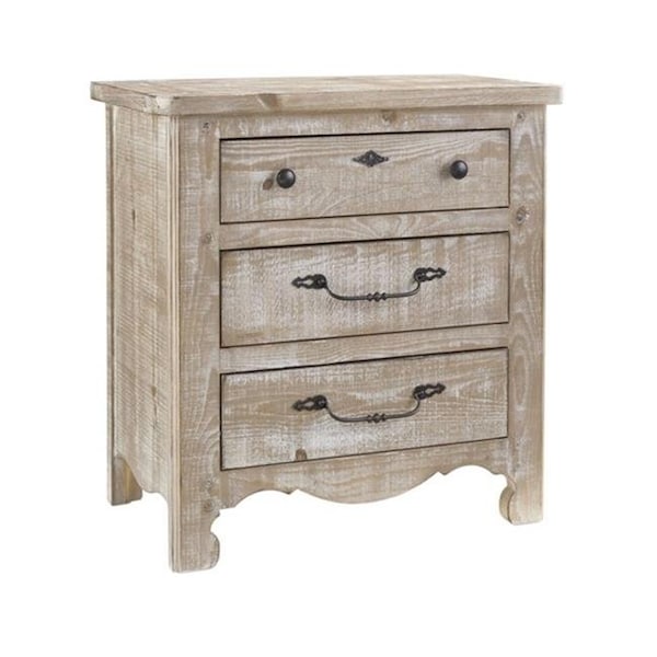 Progressive Furniture Progressive Furniture B643-43 Chatsworth Chalk Nightstand - B643-43