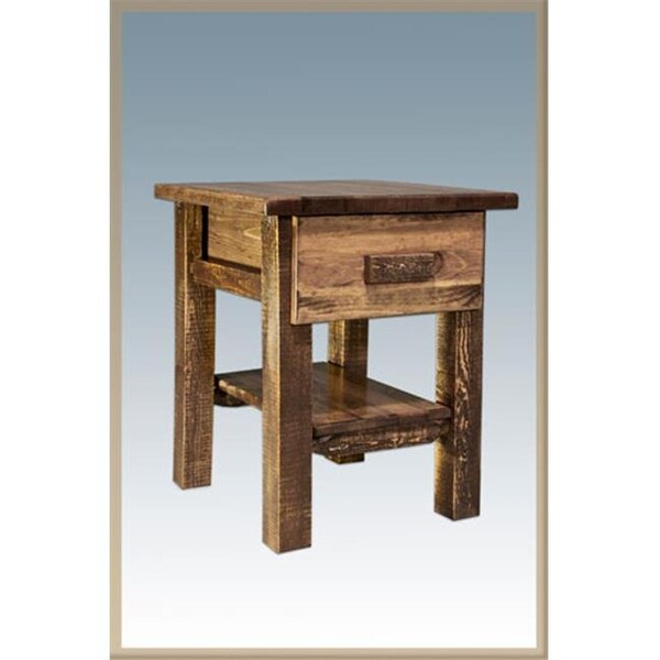 Montana Woodworks Montana Woodworks MWHCNDSL Homestead Nightstand with Drawer - Stained and Lacquered - MWHCNDSL