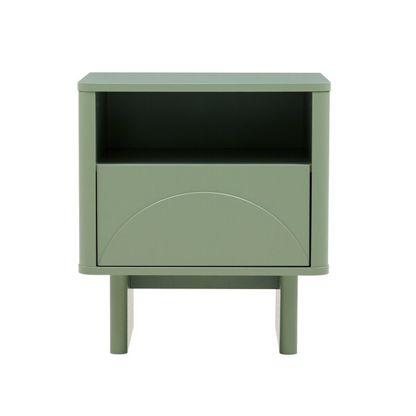 Manhattan Comfort Ella Nightstand in Sage Green - NS005-GR