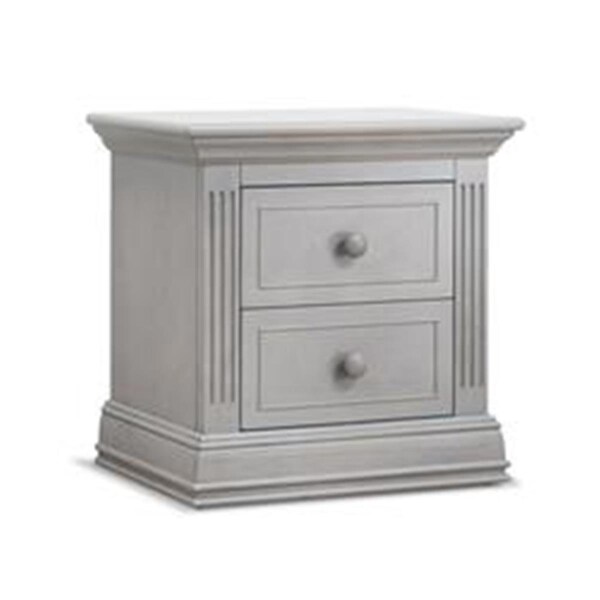 Sorelle Furniture Providence Nightstand, Stone Gray - 8380-SG