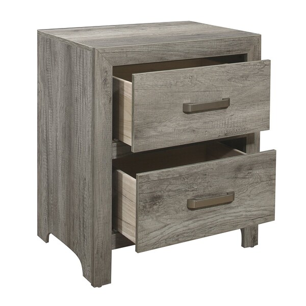 Homelegance Mandan Bedroom Night Stand, Grey - 1910GY-4