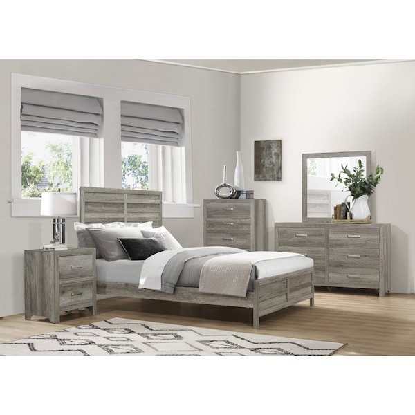 Homelegance Mandan Bedroom Night Stand, Grey - 1910GY-4