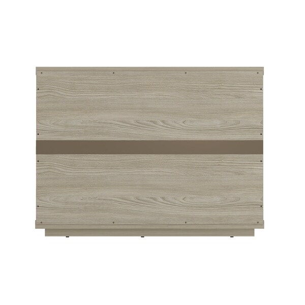 Manhattan Comfort Evelyn 32in Nightstand 4.0 in Natural - Set of 2 - 2-NS014-NA