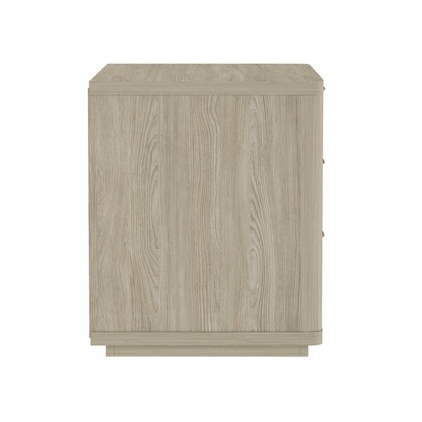 Manhattan Comfort Evelyn 32in Nightstand 4.0 in Natural - Set of 2 - 2-NS014-NA