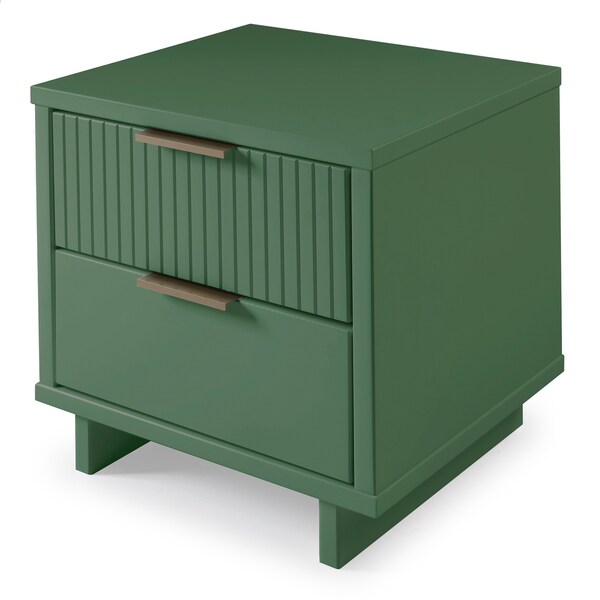 Manhattan Comfort Granville Nightstand 2.0 in Sage Green - NS-5013