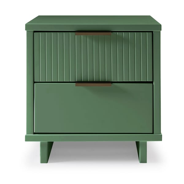 Manhattan Comfort Granville Nightstand 2.0 in Sage Green - NS-5013