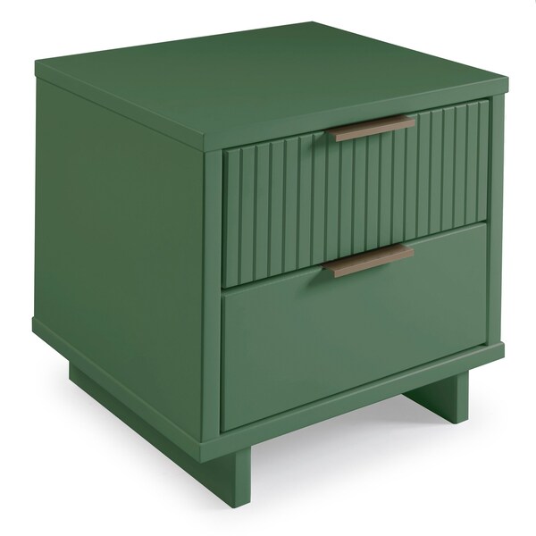 Manhattan Comfort Granville Nightstand 2.0 in Sage Green - NS-5013