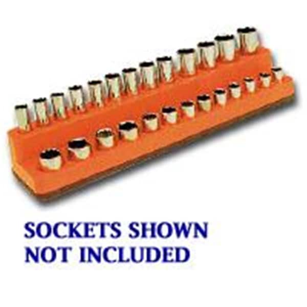 Mechanics Time Savers Mechanics Time Saver  1/4 Inch Drive Magnetic Solar Orange Socket Holder 4-14mm - ME93001