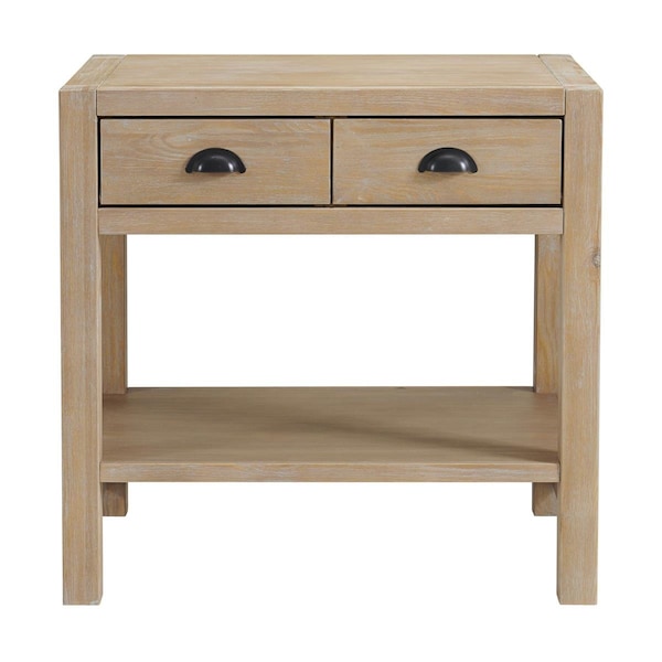 Kd Cama De Bebe Arden 2-Drawer Wood Nightstand with Open Shelf - KD3242751