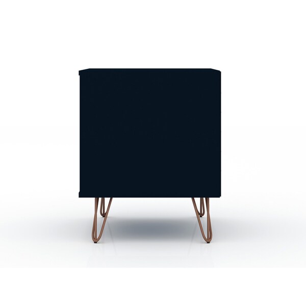 Manhattan Comfort Rockefeller Nightstand 1.0 in Tatiana Midnight Blue (Set of 2) - 2-101GMC4