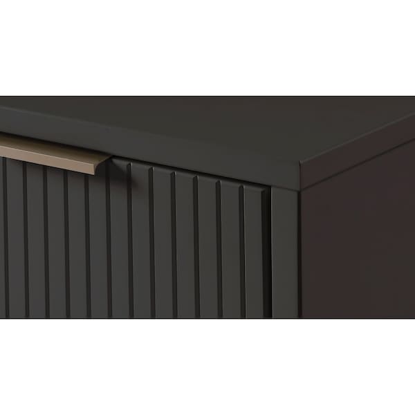 Manhattan Comfort Granville Nightstand 2.0 in Dark Grey - NS-5015