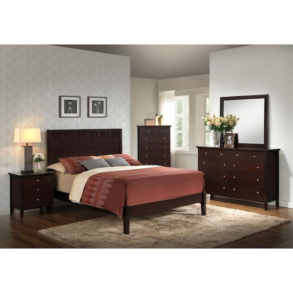 Myco Furniture Marcus Nightstand, Antique Black - MA370-N