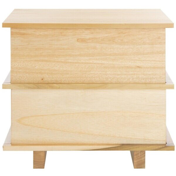 Safavieh Rodney 2 Drawer Nightstand, Natural - NST9204B