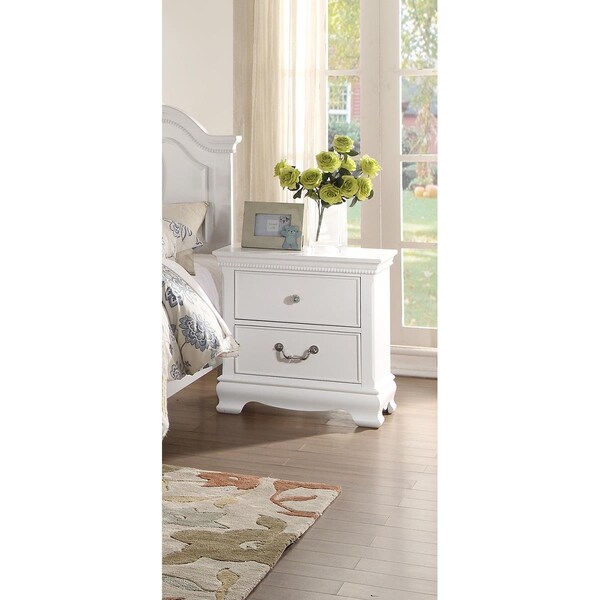 Made4Mattress 24 x 15.75 x 23.75 in. Lucida Night Stand - White - MA1360849