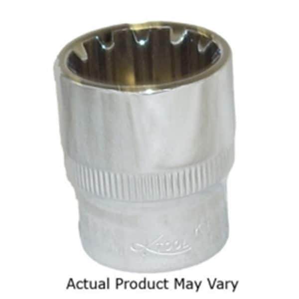 Keen 0.37 in. Drive Chrome Spline Socket, 18 mm - KE1815174