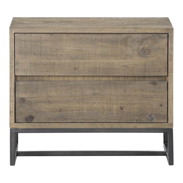 Moes Home Collection Elena Nightstand, Light Brown - 22 x 26 x 16 in. - FR-1013-21