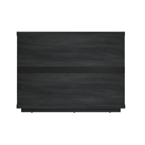 Manhattan Comfort Evelyn 32in Nightstand 4.0 in Charcoal Grey - Set of 2 - 2-NS014-CH