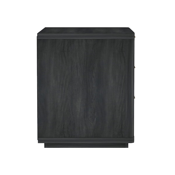 Manhattan Comfort Evelyn 32in Nightstand 4.0 in Charcoal Grey - NS014-CH